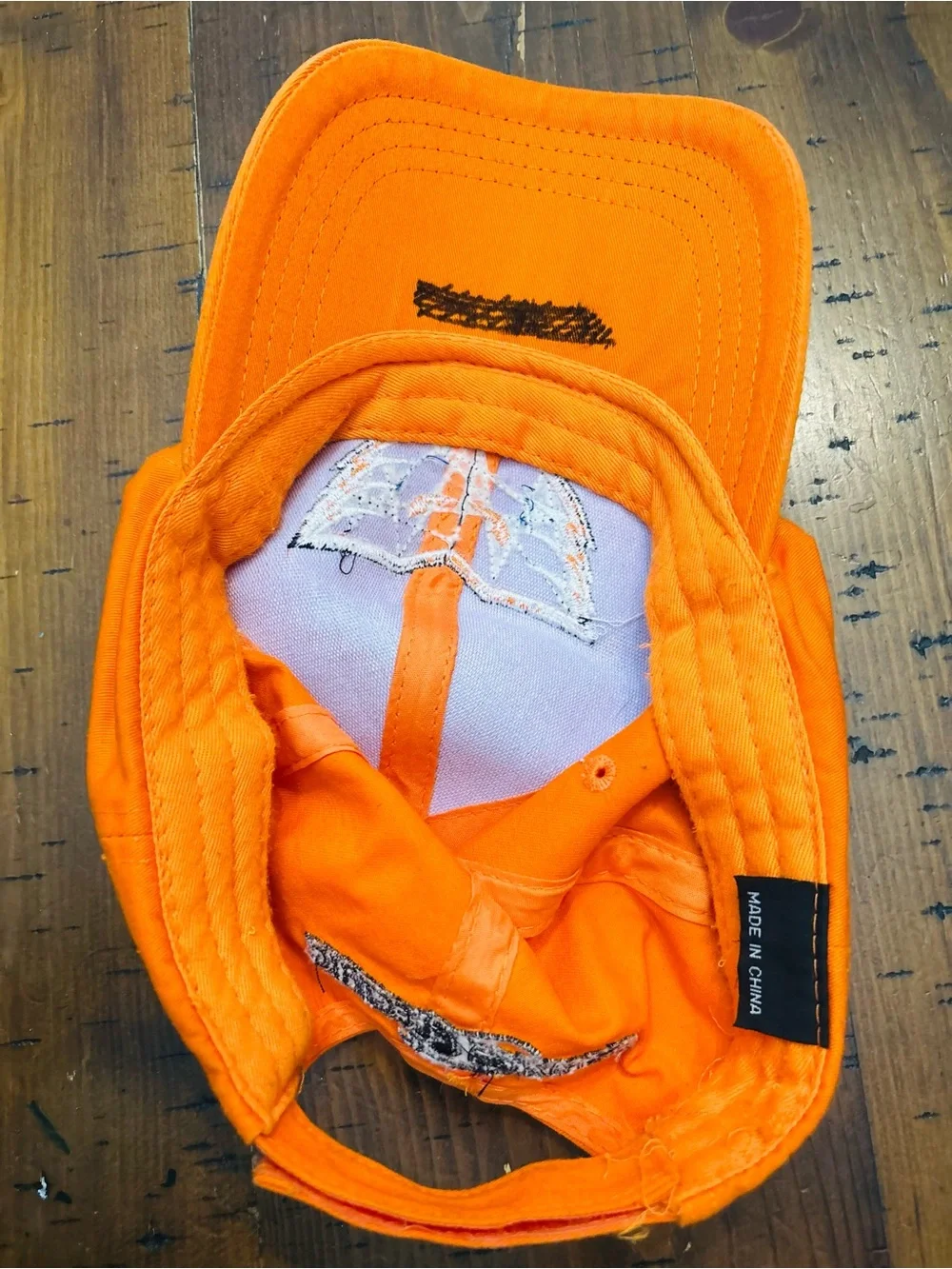 Youth Orange Philadelphia Phantoms Baseball Cap with adjustable strap